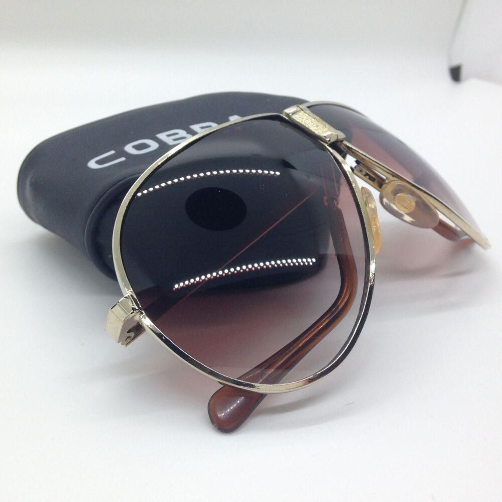 Cobra Men's Brown and Gold Sunglasses